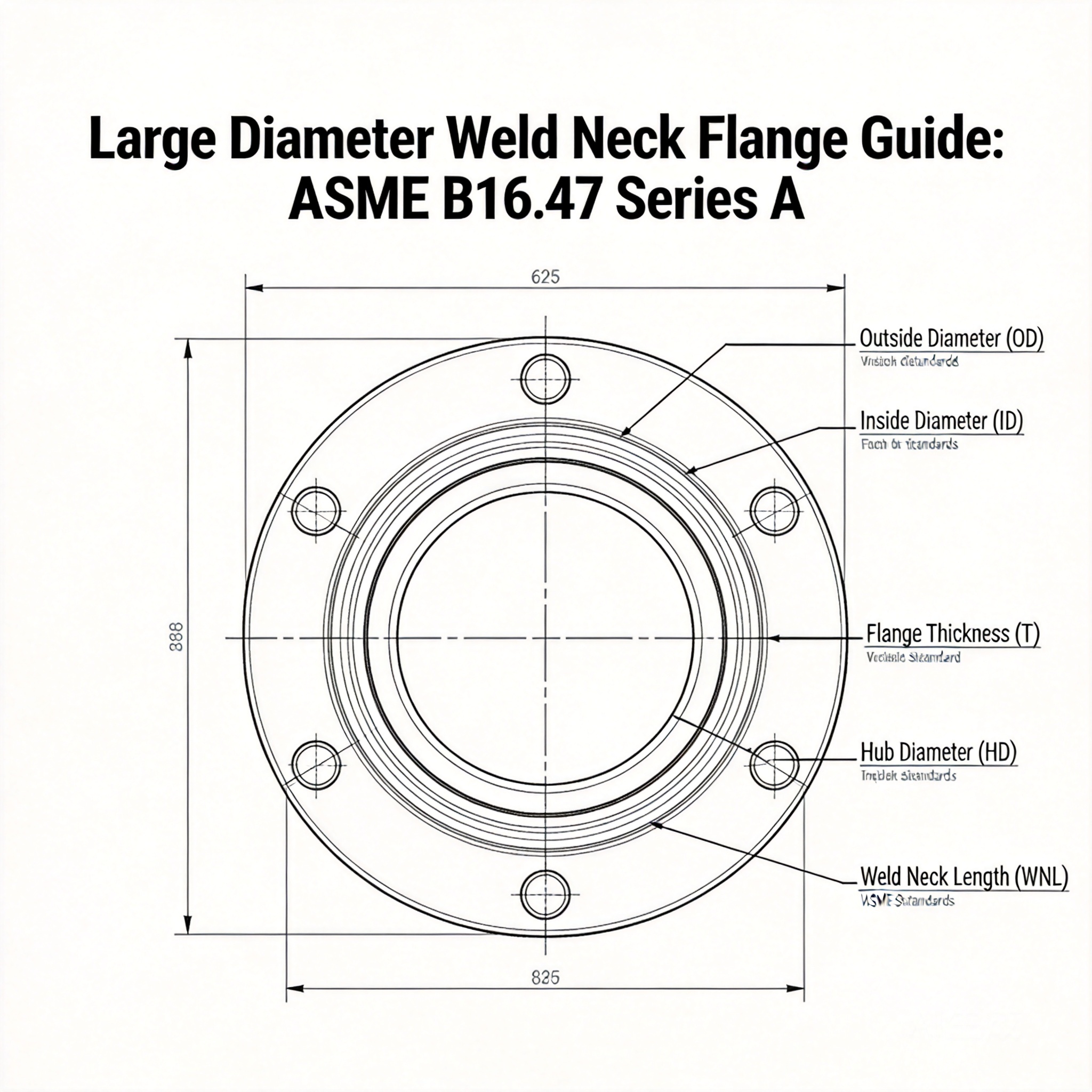 Large Diameter Weld Neck Flange Guide: ASME B16.47 Series A vs B, Materials & NDT (2026)