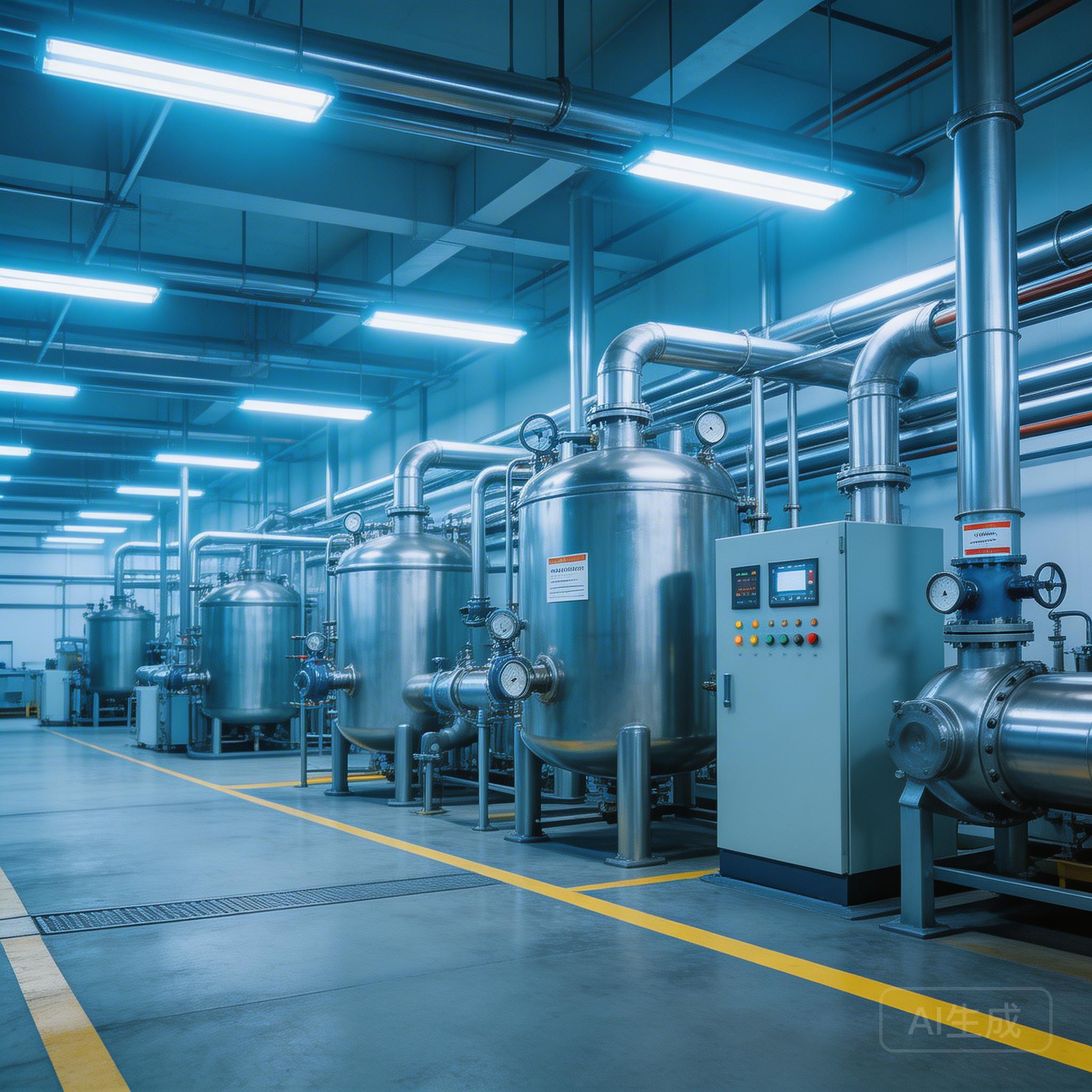 Modern chemical equipment factory